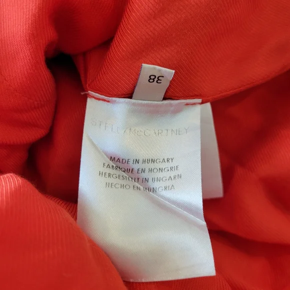 Stella McCartney Elegant Orange Sleeveless Dress - Picture 7 of 11